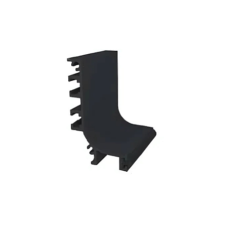 Puxador Cava RM195 3000mm Preto Alumínio para MDF 18mm – Rometal