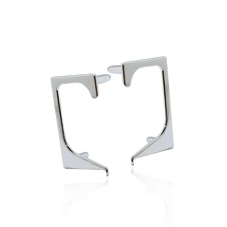 Ponteira Vazada 053 Rometal - Cromo Acetinado para Perfil RM-053