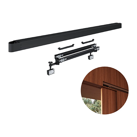 Kit Coplanar C-1000 para Porta de Passagem 851-1000mm Esquerda – Fixação Topo