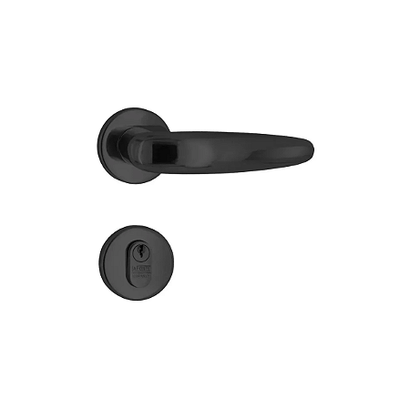 Fechadura Externa La Fonte 515 ZPPF – Preto Fosco com Máquina ST2 55 mm