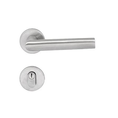 Fechadura Externa La Fonte 892 Inox Escovado – Roseta 307 e ST2 55 mm