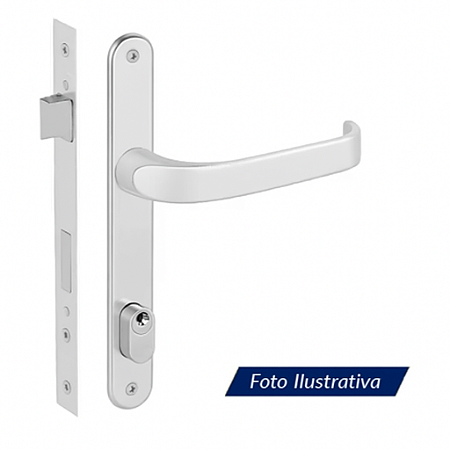Fechadura Imab Perfil Luna 1600 – Cromado Acetinado