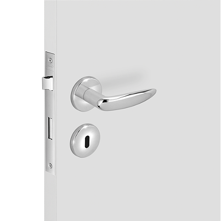 Fechadura Imab Vert 2 Interno – Cromado com Roseta 77