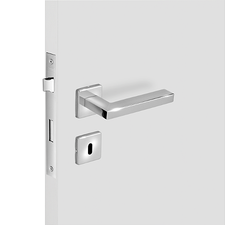 Fechadura Ken NX Inox Polido – Design Moderno e Conforto Diário