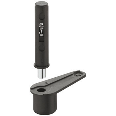 Hafele Dobradiça Pivotante 140g Preto