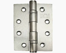 Hafele 4x3 – Dobradiça Inox Escovado para Portas de Madeira ou Alumínio