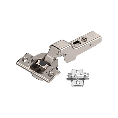 Kit Dobradiça Blum CLIP Top Reta com Calço