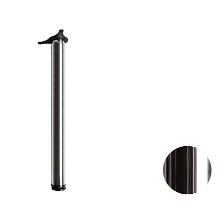 Pé Cilíndrico HARDT 730 mm Cromado – Diâmetro 60 mm