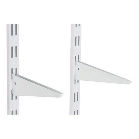 Suporte Duplo Multivisão para Prateleira 32cm Branco