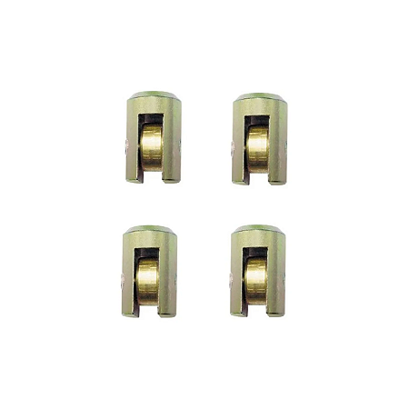 Rodízio União Bala 6mm com Rolamento para Janela – Latão