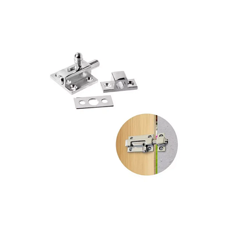 Targeta União Tamanho Pequeno Cromada para Maçaneta de Porta