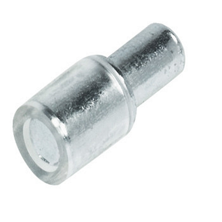 Suporte Hafele com Pino para Prateleira de Vidro 5mm com Tampa – Aço Zincado