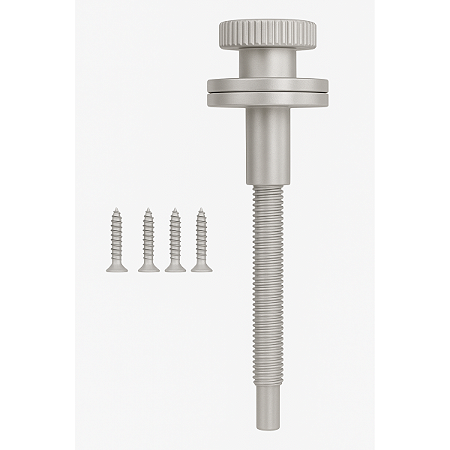 Fecho Prisioneiro 85 mm Cromado Acetinado para Janela – União Mundial