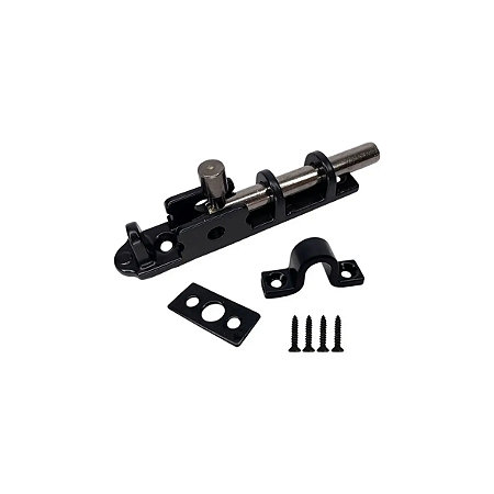 Trinco União 30 cm Preto – Linha 843 Reforçada para Portas e Janelas Grandes