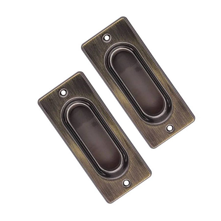 União Mundial Puxador Concha Embutir 40x100mm Antique