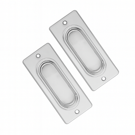 União Mundial Puxador Concha Embutir 40x100mm Cromado