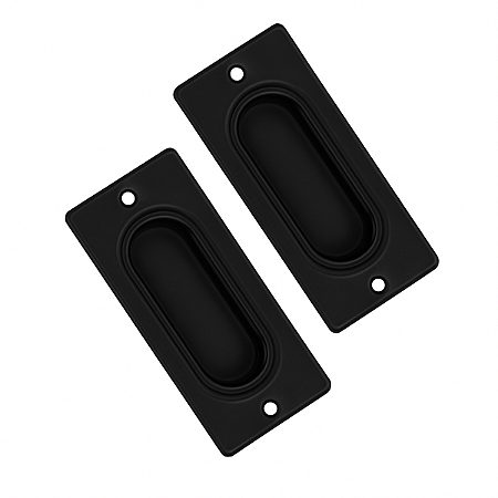 União Mundial Puxador Concha Embutir 40x100mm Preto