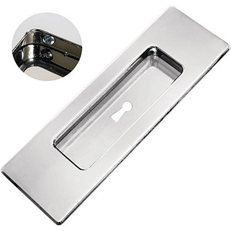 União Mundial Puxador Concha Embutir 250mm com Furo – Cromado