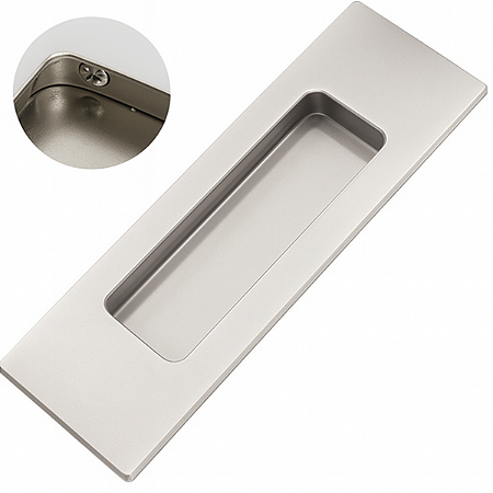 União Mundial Puxador Concha Embutir 250mm Cromado Acetinado