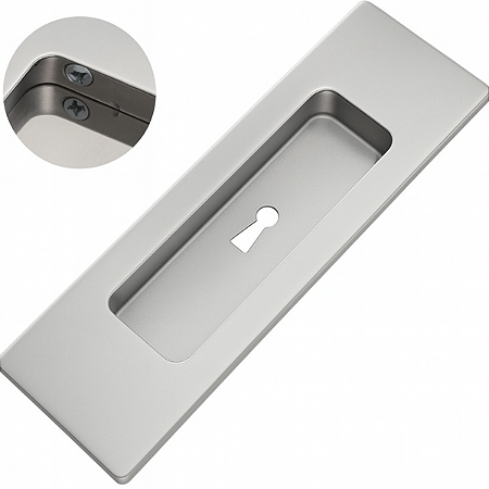 União Mundial Puxador Concha Embutir 250mm com Furo – Cromado Acetinado