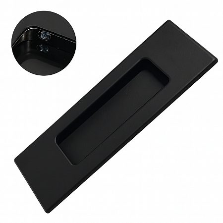 União Mundial Puxador Concha Embutir 250mm Preto