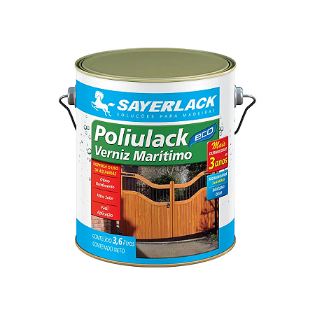 Verniz Marítimo Transparente 3,6L Sayerlack Poliulack Eco