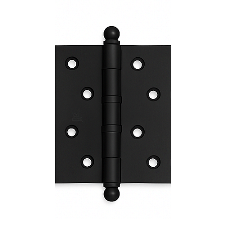 Dobradiça Reforçada 4x3" M. Rodrigues 5535 Preta com Anel - Ferro