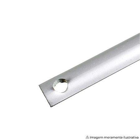 Vareta União Mundial 150mm Ferro Cromo Acetinado – Acessório para Trinco Manual