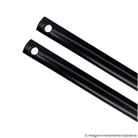 Vareta União Mundial 150mm Ferro Preta – Haste para Trinco Manual