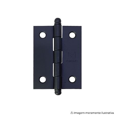 Dobradiça MR 2½" 5300 Latão Preto Fosco – Design Premium e Discreto