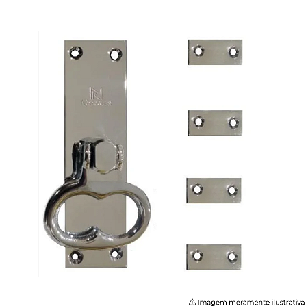 Cremona MR Cromada Brilhante – Estilo Espelhado para Portas e Janelas