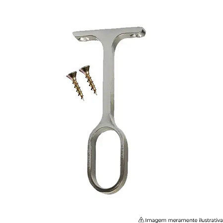 Suporte Central Cromado Blass 362 para Cabideiro Oval Fechado