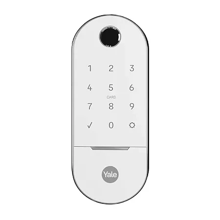 Fechadura Digital Lia Sem o Kit Connect Branca Yale Com Biometria