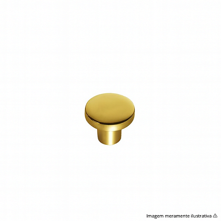 Puxador Ponto Bari 25 mm Dourado Gruppa – Acabamento Luxuoso e Design Minimalista em Metal Dourado