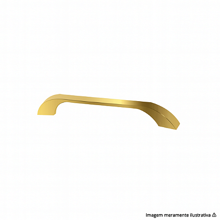 Puxador Cucca 32 mm Dourado Gruppa – Design Minimalista e Acabamento Luxuoso em Metal Dourado