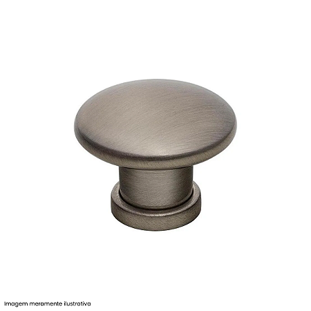 Puxador Niquelado Escovado Lyon Gruppa para Móveis