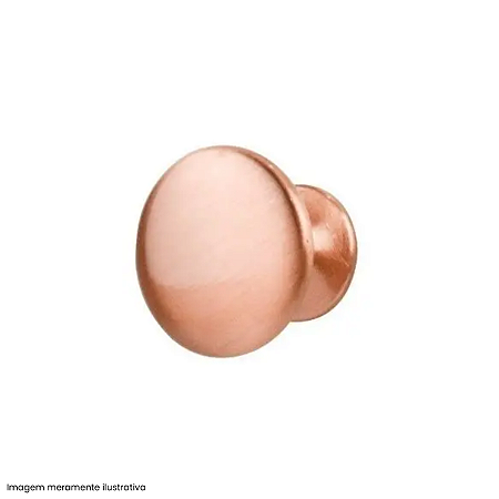 Puxador Nice Redondo Ponto Cobre Escovado Gruppa