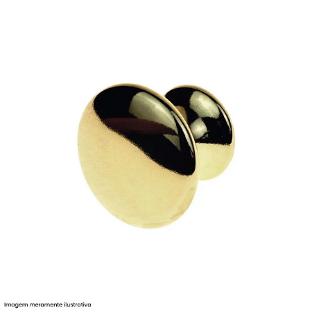 Puxador Nice Redondo Ponto Dourado Gruppa