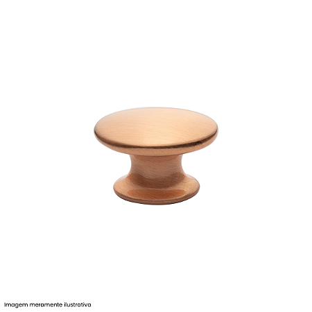 Puxador Oval Ponto Cobre Escovado Gruppa