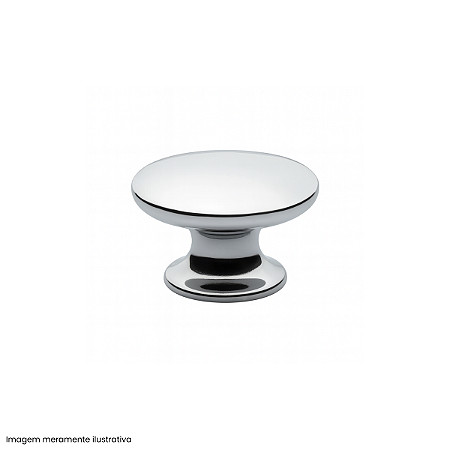 Puxador Oval Ponto Cromado Gruppa