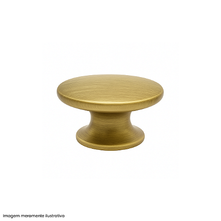 Puxador Oval Ponto Dourado Escovado Gruppa