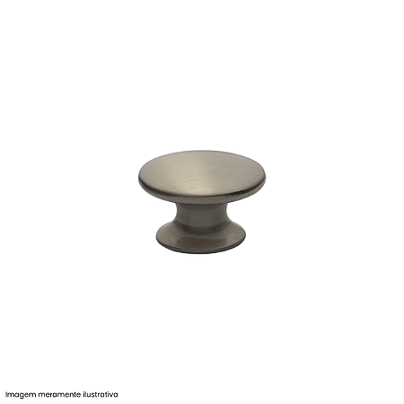 Puxador Oval Ponto Niquelado Escovado Gruppa