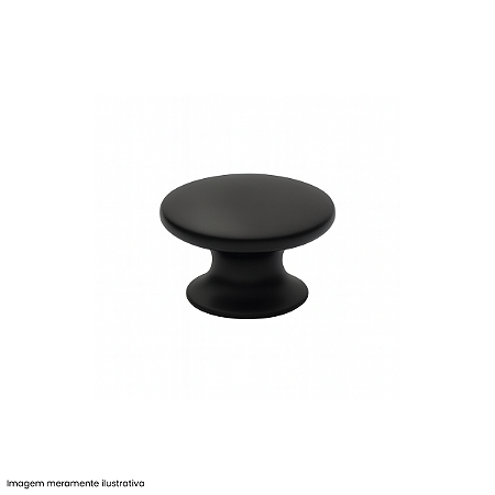 Puxador Oval Ponto Preto Fosco Gruppa