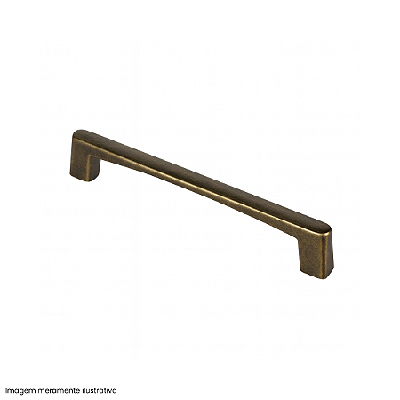 Puxador Pianno 128mm Ouro Velho Gruppa