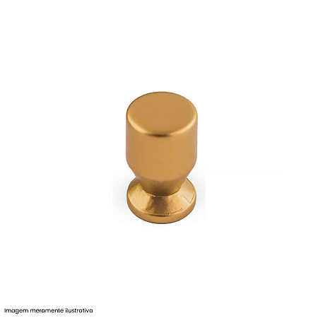 Puxador Taça Ponto Dourado Escovado – Design Moderno Gruppa