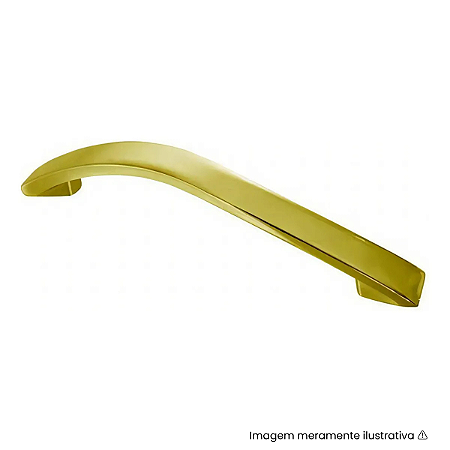Puxador Varrone 128 mm Dourado – Gruppa