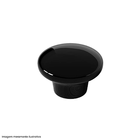 Puxador IL 7066 Design Moderno Preto Brilhante