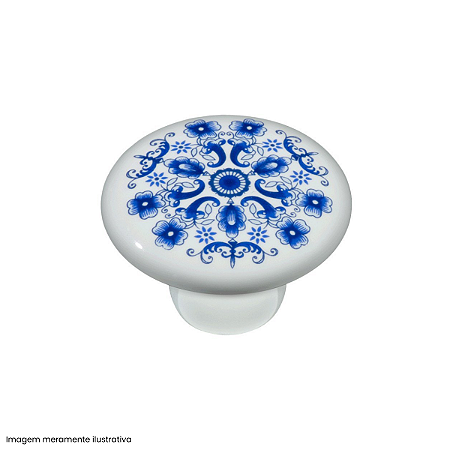 Puxador IL A067 Design Moderno com Detalhe Azul