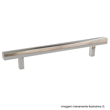 Puxador Italy Line IL 06 392mm Alumínio Polido