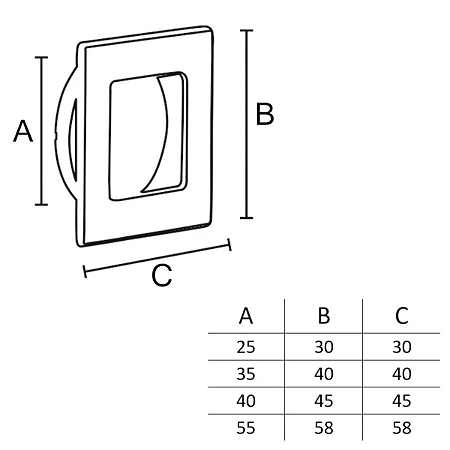 Puxador Italy Line IL 147 35mm Cromado